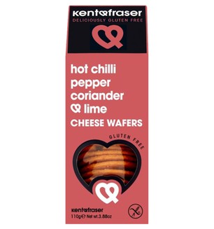 Hot Chilli Pepper, Coriander & Lime Crackers - Gluten Free 110g