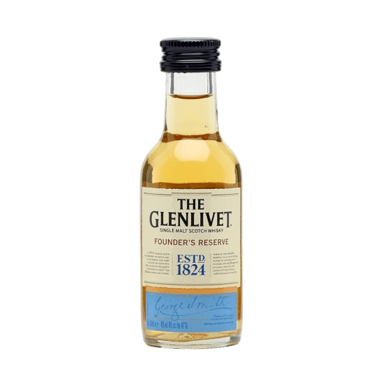 Glenlivet Founder's Reserve Single Malt Scotch Whisky Miniature - 5cl