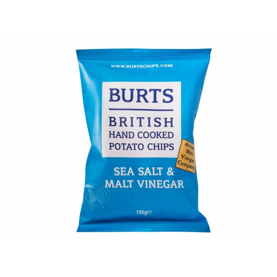 BURTS CRISPS - Sea Salt &  Malt Vinegar150G