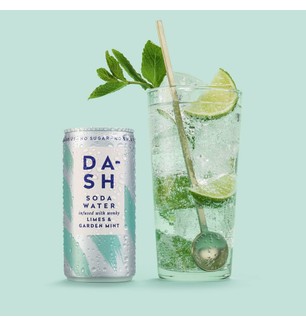 DASH Soda Water with Limes & Garden Mint