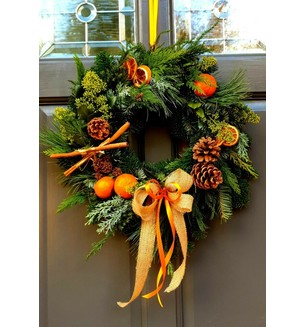 A Clementine Door Wreath