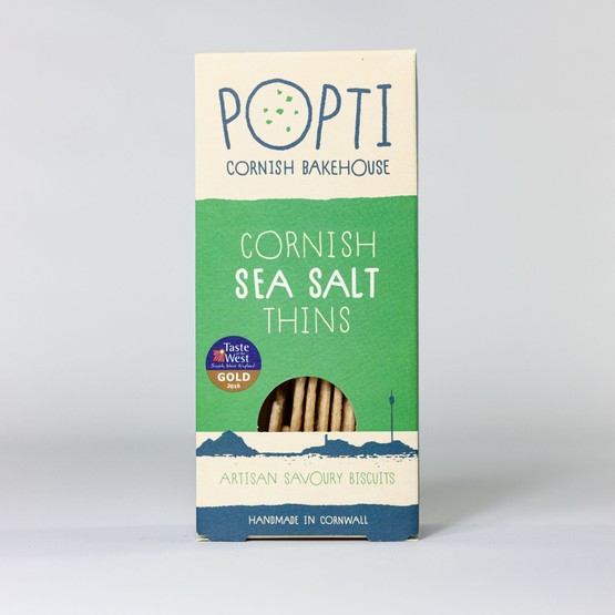 Popti Cornish Sea Salt Thins