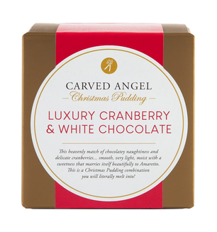 Luxury Cranberry & White Chocolate Christmas Pudding