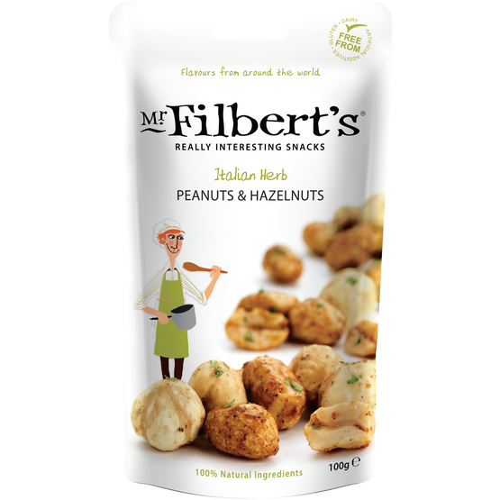 Mr Filbert's Italian Herb Peanuts & hazelnuts 110g