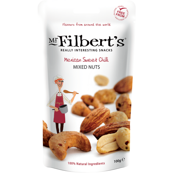 Mr Filberts Mexican Sweet Chilli Mixed Nuts 110g