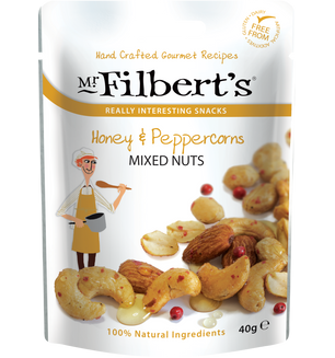 Mr Filbert's Honey & Peppercorn Mixed Nuts 40g
