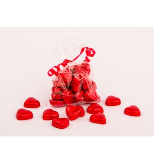 Red Chocolate Caramel Hearts
