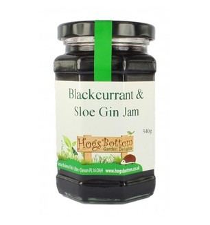 HOGS BOTTOM Blackcurrant & Sloe Gin Jam - 340G