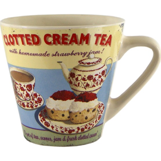 Vintage Design Clotted Cream Tea Mug