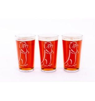 Set of 3 Otter Ale Glasses