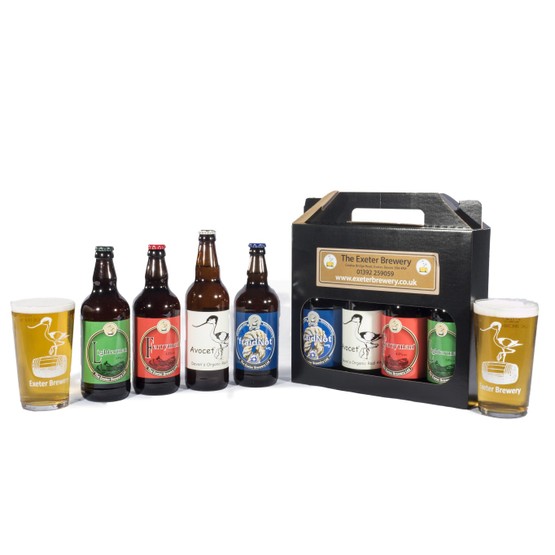 Exeter Brewery Gift Set with 2 Pint Glasses