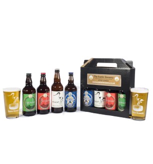 Exeter Brewery Gift Set with 2 Pint Glasses - 4 x 500ml