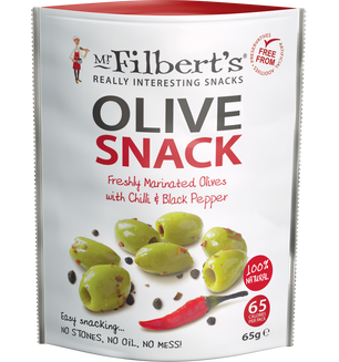 Mr Filbert's Olive Snacks Chilli & Black Pepper 65g