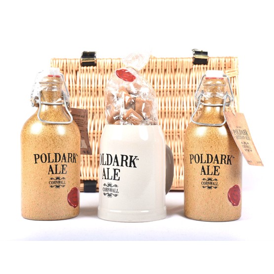 The Poldark Ale, Mug & Cornish Cream Fudge Hamper