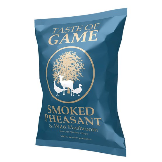 Taste Of Game Smoked Pheasant & Wild Mushroom Crisps 40g