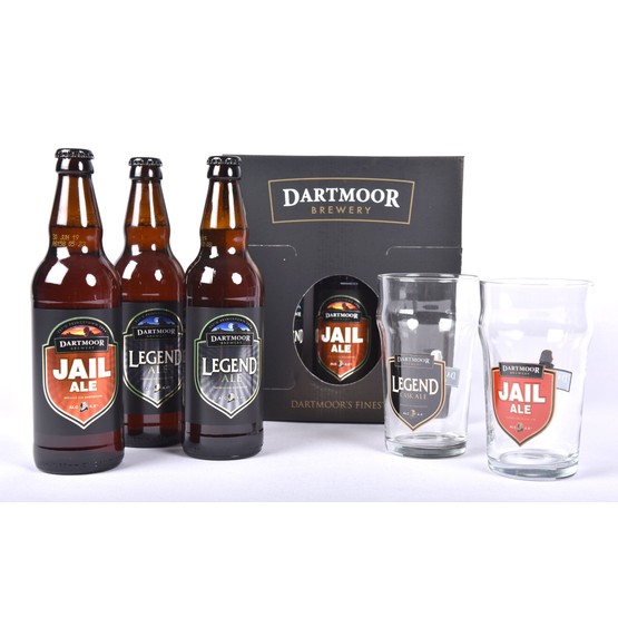 Dartmoor Brewery 3 Bottle Presentation Pack & 2 Glasses
