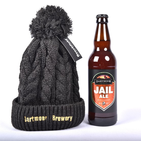 Dartmoor Brewery Chunky Ribbed Beanie Hat and Jail Ale