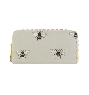 Sophie Allport Bees Oilcloth Zipped Wallet Purse