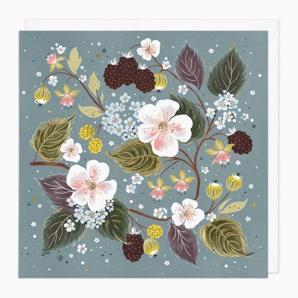 Greeting Card quotFruitful Woodland Art Cardquot