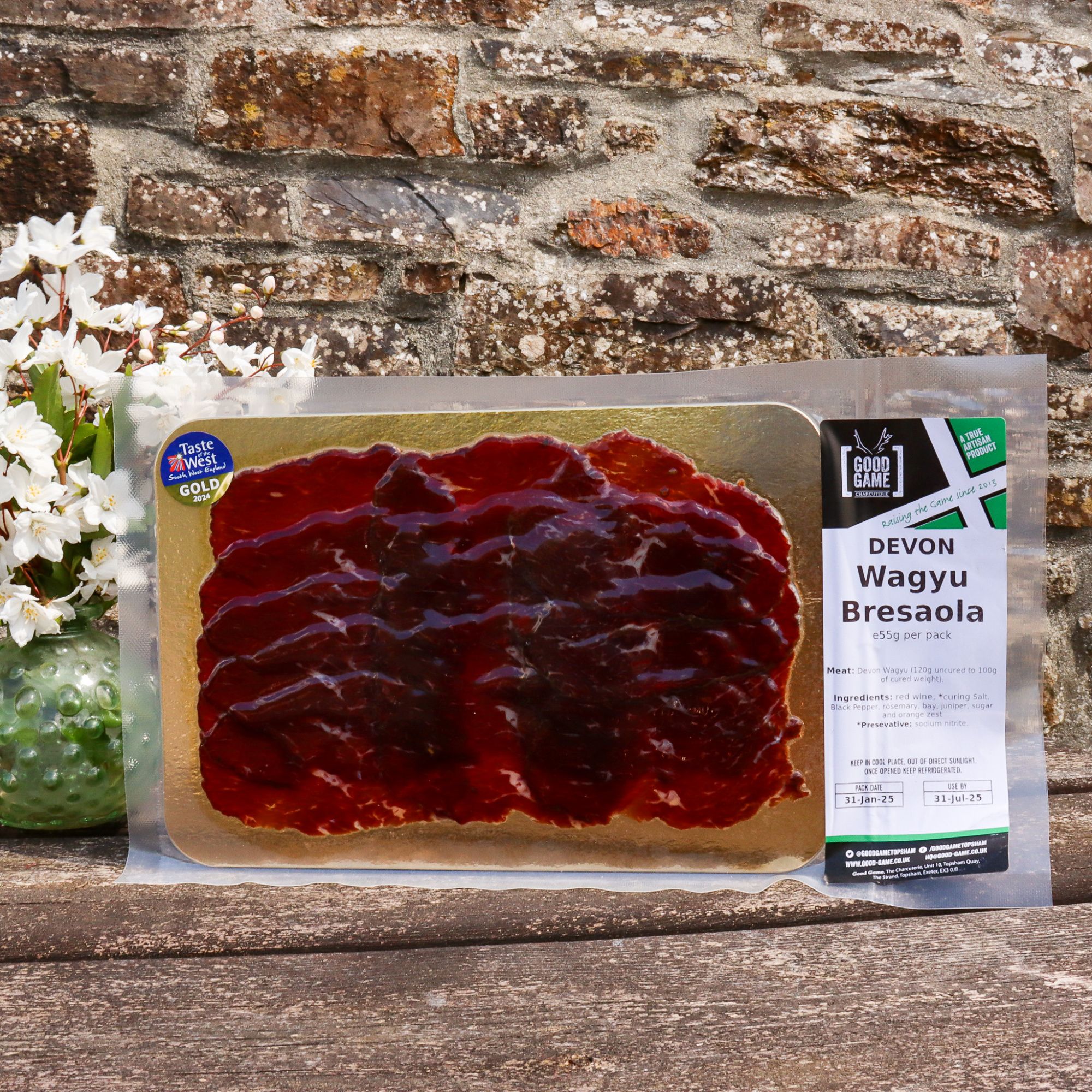 Good Game Devon Wagyu Bresaola 55g pack