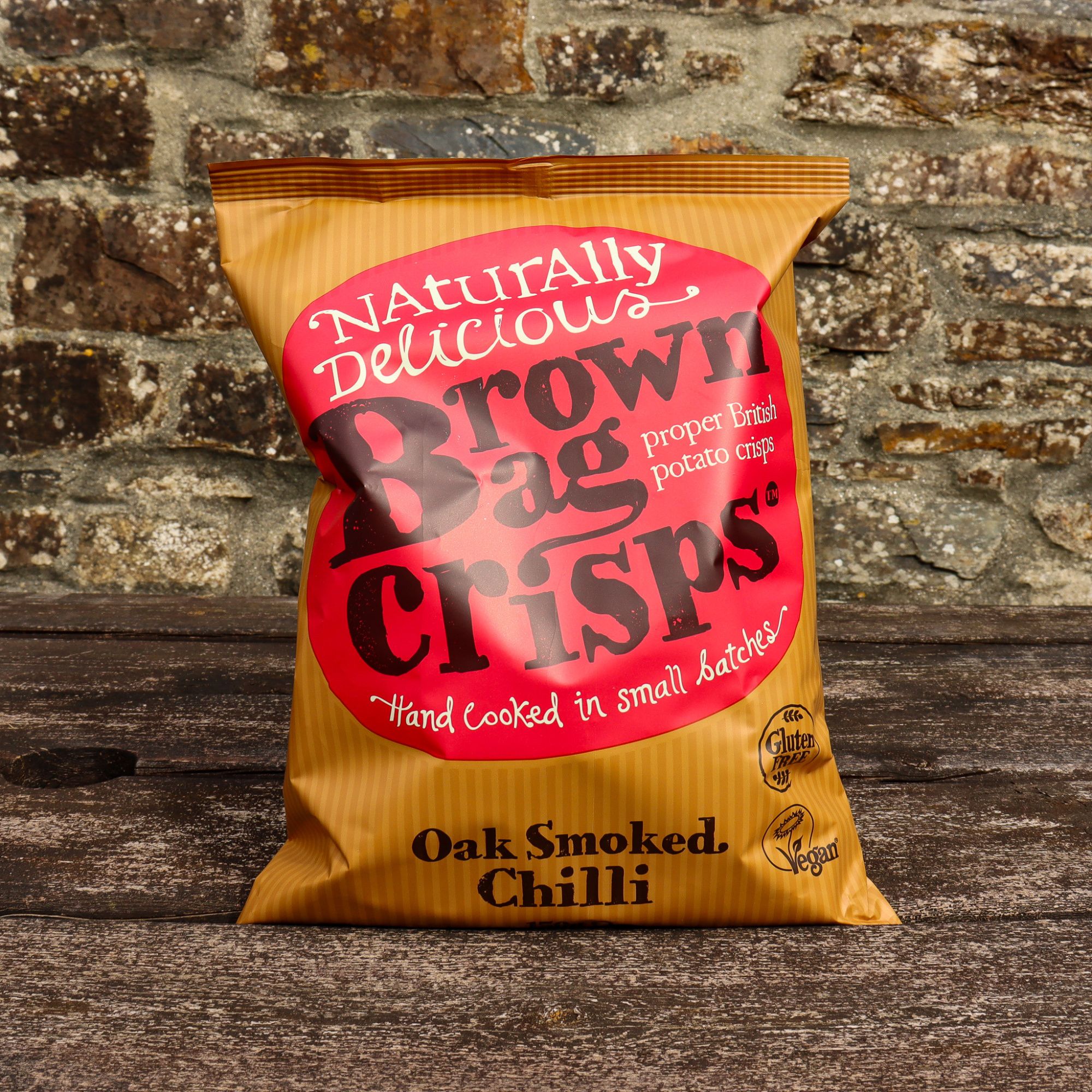 Brown Bag Crisps - Oak Smoked Chilli - LARGE 150g
