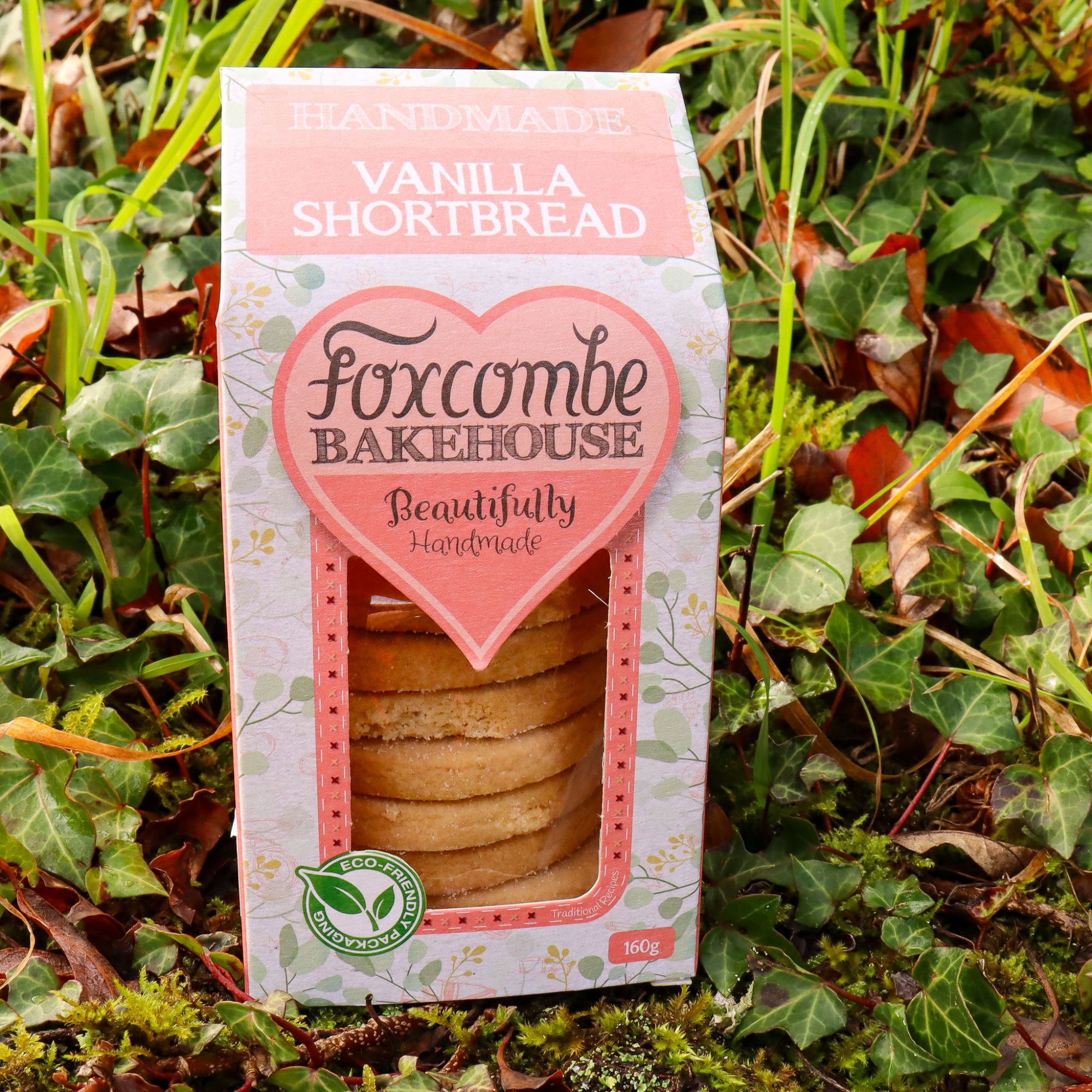 Foxcombe Bakehouse Vanilla Shortbread Biscuits (160g) Dairy free/VEGAN