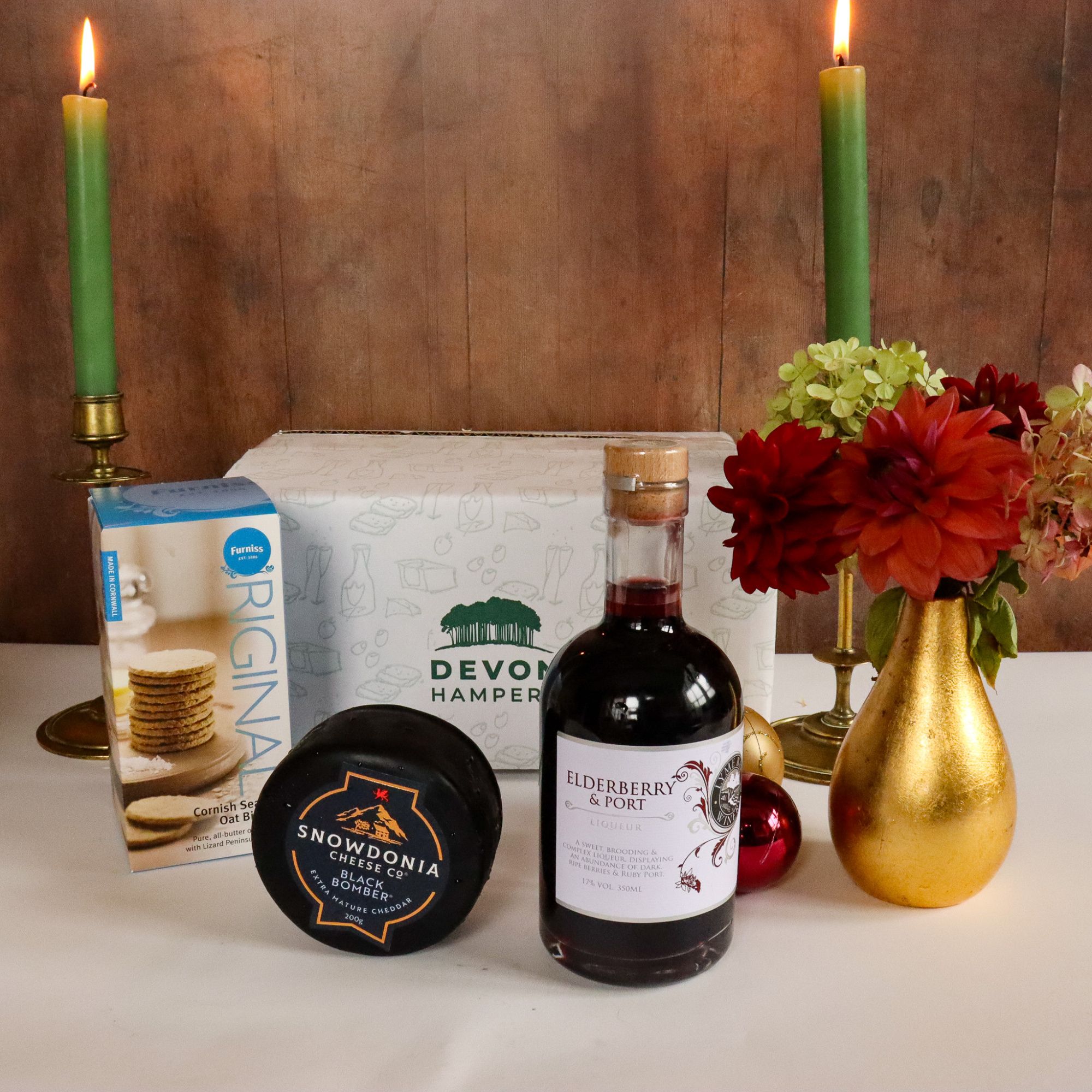 Little Treat Cheese and Port Hamper - Printed Box
