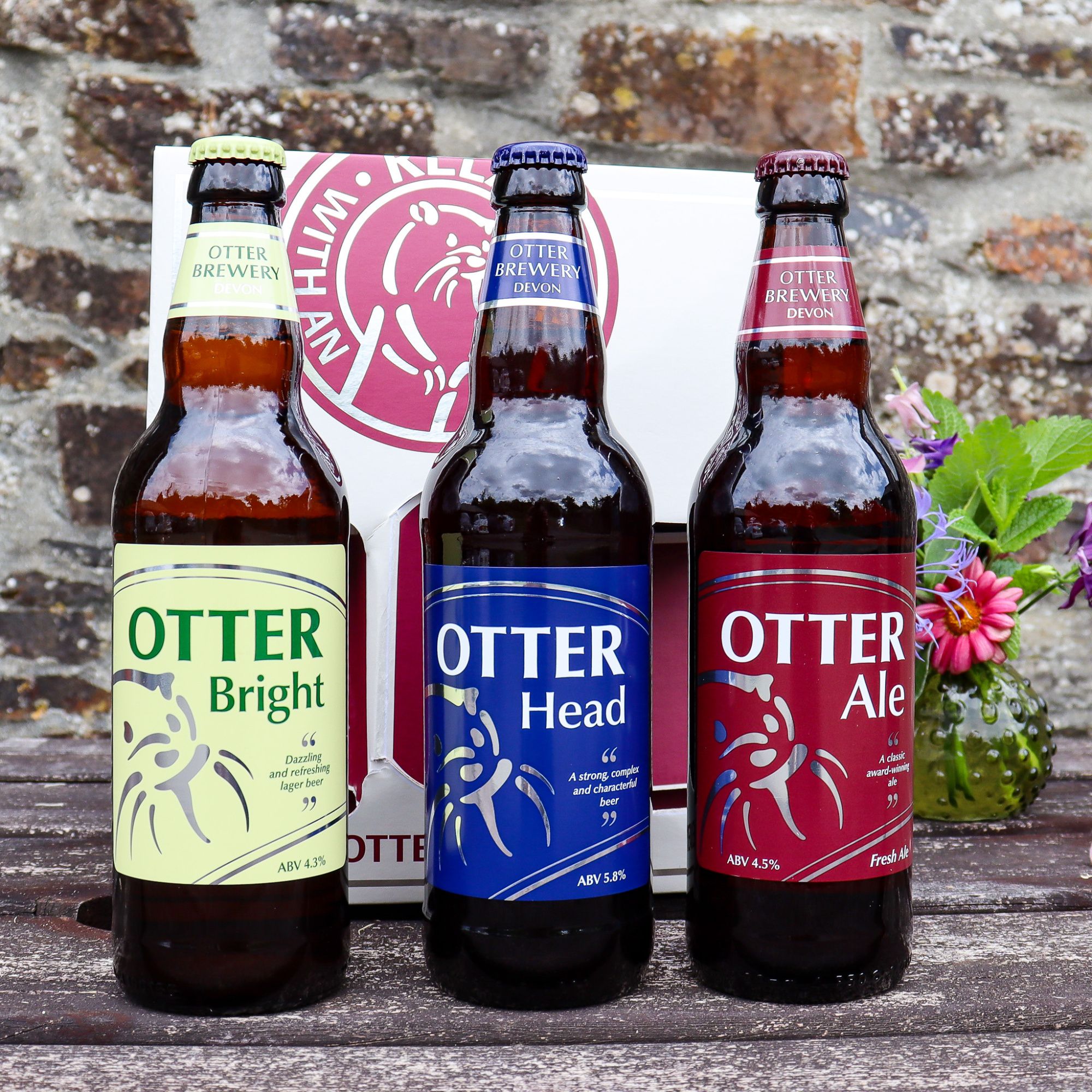 Otter Brewery Three Ales Gift Pack - 3 x 500ml - Standard Box