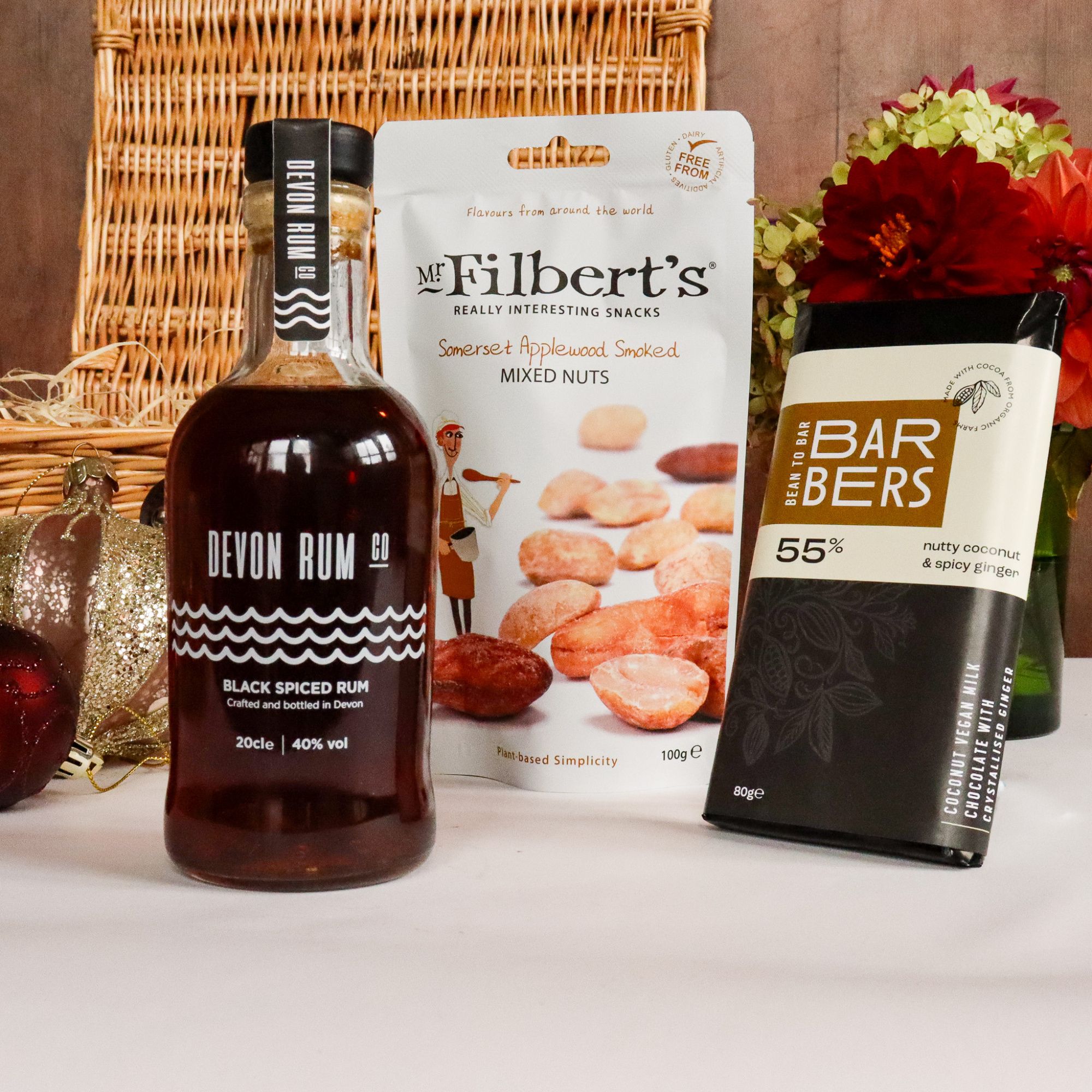 The Little Rum Hamper - Wicker Hamper