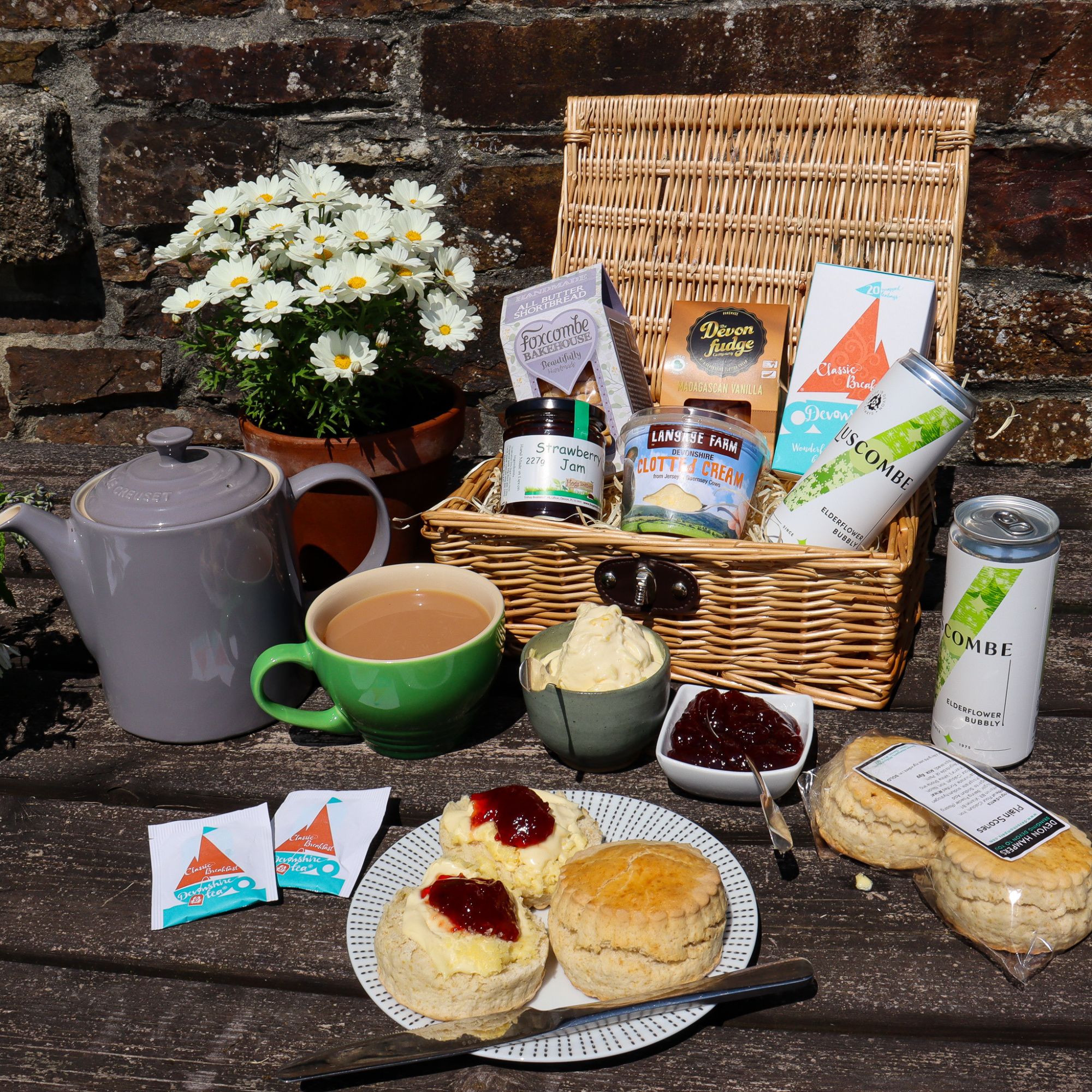 Family Cream Tea Hamper - Afternoon Tea Delivery - Printed Box
