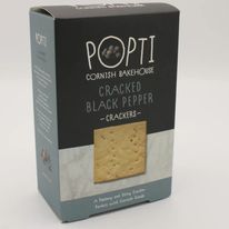 Popti Cracked Black Pepper Crackers 110g