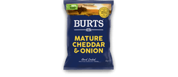 Burts Mature Cheddar &amp; Onion Crisps 40g