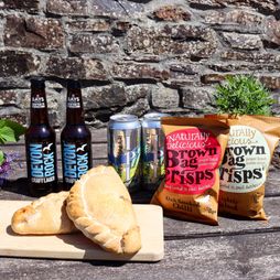 Devon Lager, Cornish Pasty &amp; Crisps Hamper