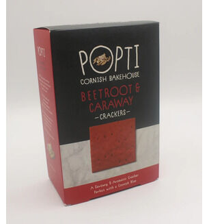 Popti Beetroot & Caraway Crackers 110g