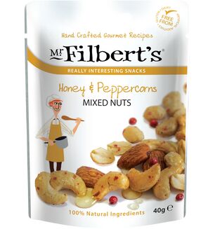 Mr Filbert's Honey & Peppercorn Mixed Nuts 40g