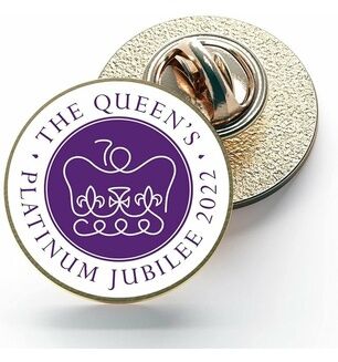 Queen's Platinum Jubilee 2022 Pin Badge 25mm (1")