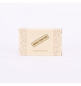 A Bar Of Unscented Handmade Soap