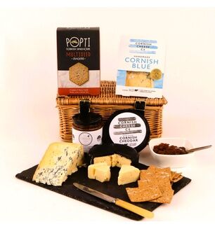 Cornish Cheese And Biscuit Hamper
