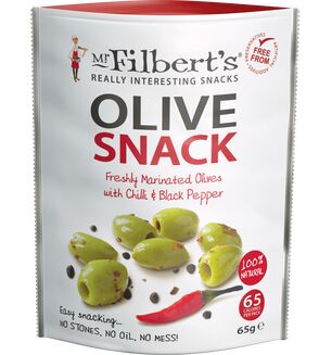 Mr Filbert's Olive Snacks Chilli & Black Pepper 50g