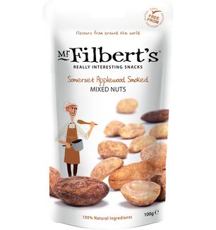 Mr Filbert's Applewood Smoked Mixed Nuts 100g
