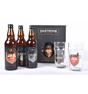 Dartmoor Brewery 3 x 500ml Bottle Presentation Pack & 2 Glasses