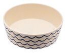Printed Bamboo Dog Bowl - Wave Design- Large additional 1