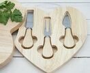 Apollo RB Heart Cheese Board 3 Knives additional 2