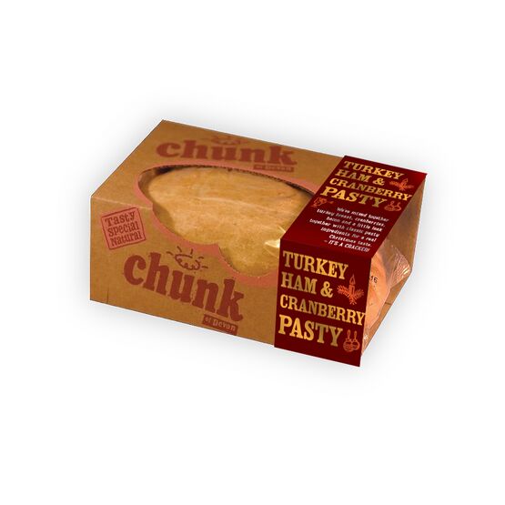 Chunk- Turkey, Ham and Cranberry Pasty