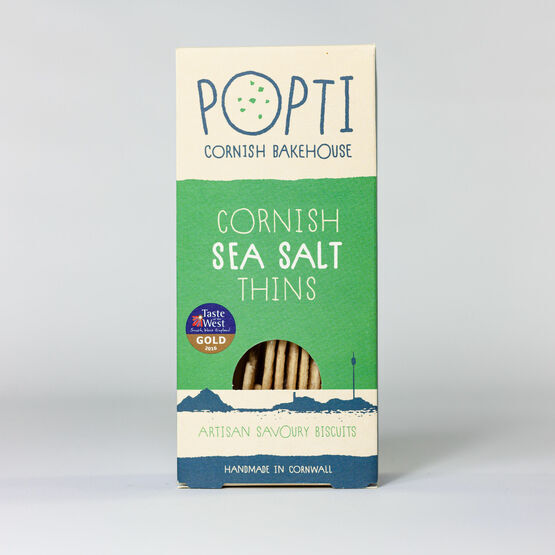 Popti Cornish Sea Salt Thins 120g