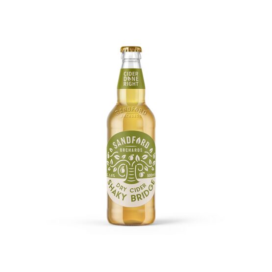 Sandford Orchards Shaky Bridge Dry Sparkling Cider 500ml