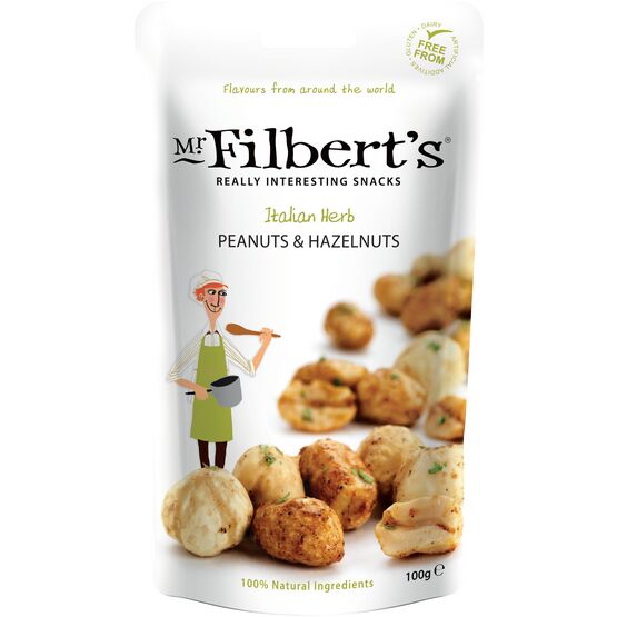 Mr Filbert's Italian Herb Peanuts & hazelnuts 110g