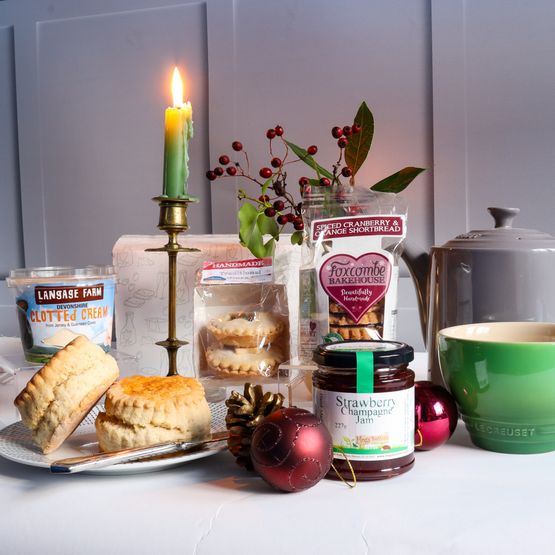 Devon Christmas Cream Tea for two