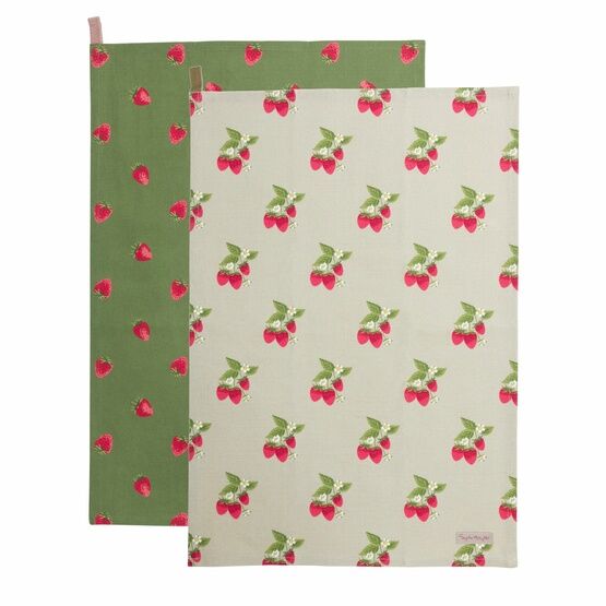 Sophie Allport Strawberries Tea Towel (Set of 2)
