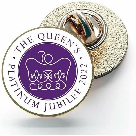 Queen's Platinum Jubilee 2022 Pin Badge 25mm (1")